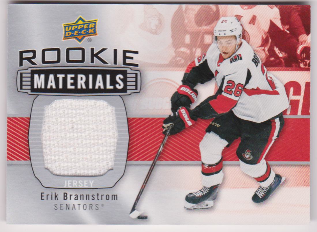 2019-20 Upper Deck Rookie Materials #RMEB Erik Brannstrom (image for) 2019-20 Upper Deck Rookie Materials #RMEB Erik Brannstrom